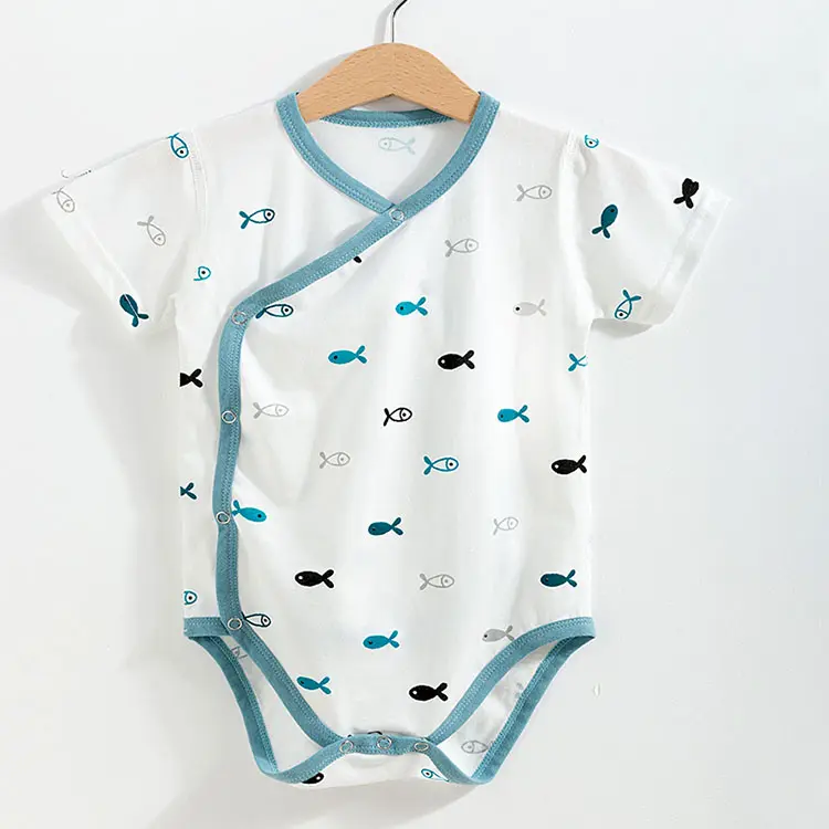 Double Layer Summer Cotton Baby Cloth Romper Romper Clothes For Baby Boys Girls Baby Bodysuit