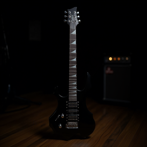 Guitarra eléctrica Glarry para zurdos, pastillas HSH, cuerpo de tilo negro, mástil de arce, diapasón de ébano, paquete de guitarra de 6 cuerdas - Product Image 2