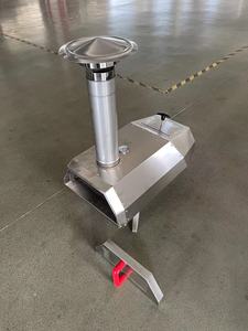 Four à <span class=keywords><strong>pizza</strong></span> et à fumoir portable au feu de bois-Acier inoxydable - Product Image 4