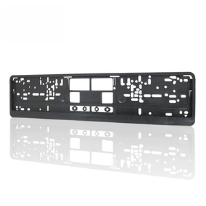 License Plate Frame,Euro Style <b>Plastic</b> Waterproof License Plate Frame with U-Shaped Clip - Customizable Logo <b>Strip</b> - Product Image 6