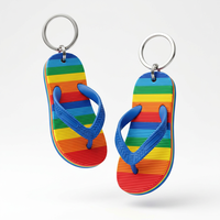 Porte-clés tendance en forme de mini-chaussure 3D, porte-monnaie en PVC souple 3D, cadeaux de mode personnalisés 2026, écologiques et durables