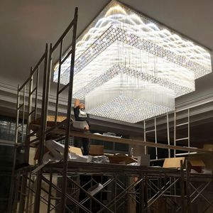 manufacturer luxury lobby villa decoration <b>ceiling</b> <b>light</b> hotel project custom chandelier custom made - Product Image 4