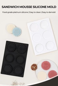 Molde de Silicona Redondo de 6 Cavidades para Tartas, Antiadherente, de Grado Alimenticio, para Quiches, Mousses y Postres - Product Image 6