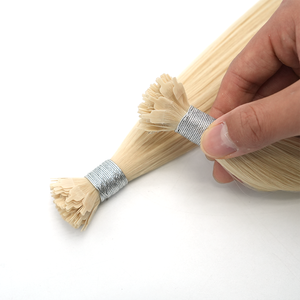 Extensioni per capelli umani vergini a doppia trama con punta a ventaglio Y Ultra, pre-incollate con cheratina - Product Image 3