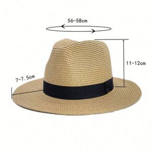 Sombrero de Copa para Hombre y Mujer, Estilo Panamá, Personalizado, de Papel, para Verano, Playa, Viajes y Actividades al Aire Libre - Product Image 3