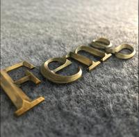 Lettres en laiton massif 3D personnalisées pour les hôpitaux, les entreprises et les concessionnaires automobiles - Logo mural extérieur en métal