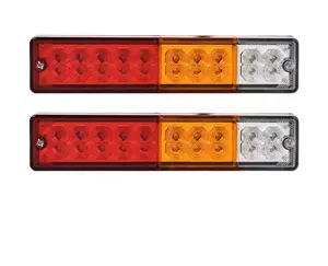 12 v 24 v ट्रेलर पूंछ प्रकाश 20 लाल सफेद, पीले ट्रक रोशनी का नेतृत्व किया