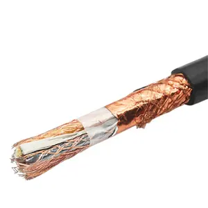 Kabel fleksibel RVVP 12*0.12mm kabel kualitas tinggi 300 300V RVV/RV4/RVVP berpelindung 2*1.0,3*2.5,4*2.5