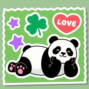 <b>Secure</b> INS Style Lovely Living Room Children's Room Self-Adhesive Vinyl Kiss Cut Waterproof Decoration Print Wall <b>Stickers</b> - Product Image 6