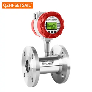 Murah SS304 316L turbin flowmeter Air diesel Palm oil jet minyak tanah Nadi 4-20mA RS485 sensor komunikasi pengukur aliran cairan