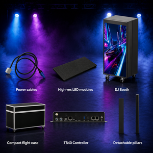 Pantalla LED para Cabina de <span class=keywords><strong>DJ</strong></span>, Pantalla Electrónica a Todo Color para Música, para Bares, Escenarios, Exposiciones, Pantalla LED Curva Flexible para Cabina de <span class=keywords><strong>DJ</strong></span> - Product Image 3