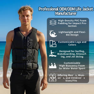 صدرية مخصصة من النيوبرين لركوب الأمواج والتزلج والصدرية المائية ومعدات السلامة البحرية - Product Image 2
