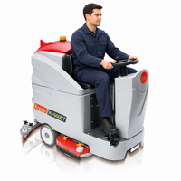 Nettoyeur de sols autoporté DIKE avec réservoir de solution de 90 L, réservoir de récupération de 100 L, autonomie longue durée 90-660BT