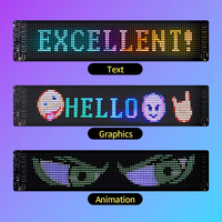 Accesorios Para Coche Ojos de Diablo Luz LED, Ojos Para Camión y Coche, Gran Pantalla LED Flexible Programable Para Coche, Pantalla Suave Dinámica DIY