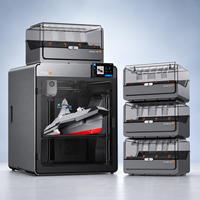 Imprimante 3D Anycubic Kobra S1 Max Combo Multicolore Haute Vitesse CoreXY Entièrement Fermée Grand Format 350x350x350mm Nivellement Automatique