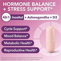 OEM Myo D-Chiro Inositol 40 1 Gélules Souples Marque Privée Complément Alimentaire Soutien Équilibre Hormonal Ginseng D3 Pilules pour Femmes