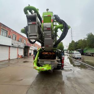 중고 줌리온 콘크리트 펌프 트럭 63m 52m 폴딩 붐 모바일 콘크리트 펌프 트럭 HB52V 중국 브랜드 - Product Image 4