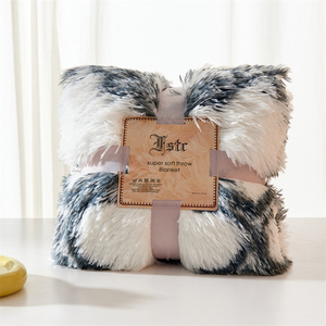 Chăn Lông Giả Xù Chăn Ném In Hình Trang Trí Nhà Chăn Ném Vải Nhung Lông Hai Lớp - Product Image 2