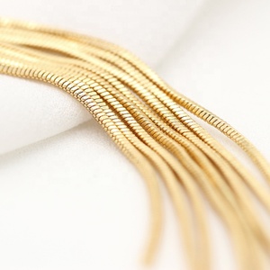 Jiexing Fashion <strong>Silver</strong> Needle Women's <strong>Earrings</strong> 14K Gold Plated Tassel <strong>Chain</strong> <strong>Earring</strong> Studs Customized Jewelry Accessories - Product Image 3