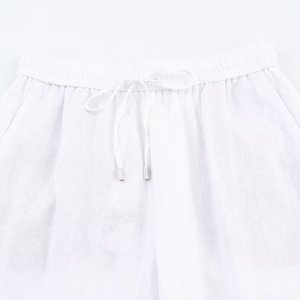 MYST & ZA da donna 2025 estate nuovi <span class=keywords><strong>pantaloni</strong></span> dritti Casual semplici e versatili <span class=keywords><strong>in</strong></span> <span class=keywords><strong>lino</strong></span> <span class=keywords><strong>misto</strong></span> 9929041 - Product Image 3