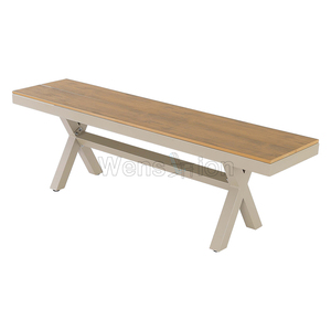 Meubles en bois <span class=keywords><strong>de</strong></span> Patio Offre Spéciale cadre à <span class=keywords><strong>vis</strong></span> en acier inoxydable 304 <span class=keywords><strong>jardin</strong></span> extérieur parc banc en bois Long chaise - Product Image 5