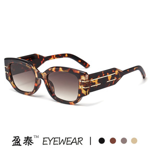 Yingtai Eyewear <b>Square</b> Frame <b>Sunglasses</b> UV400 PC Women's Fashion Street Style - Product Image 5