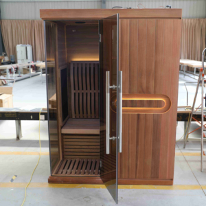 Panel de control informático de madera maciza de sauna de infrarrojo lejano de diseño moderno para uso sanitario - Product Image 2