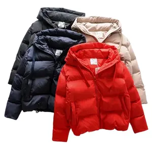 wholesale down coat women winter down puffer coat Winter Hooded Parkas Woman Warm Down Jacket Cotton Padded Jacket