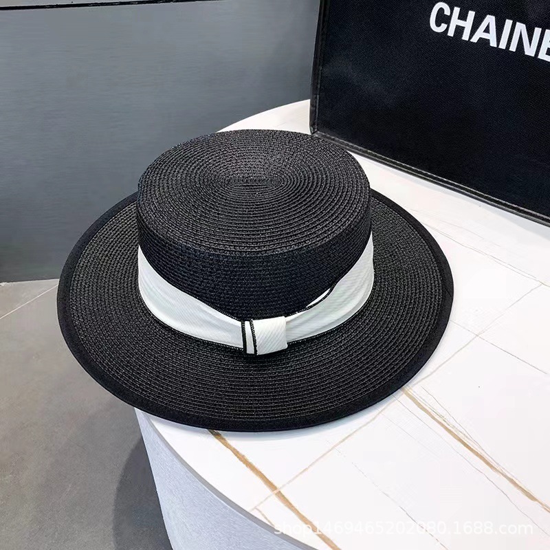 Ribbon flat top-black