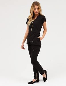 เสื้อคลุมสปา<span class=keywords><strong>ไทย</strong></span>แบบมีระบายช่วงเอว โปรโมชั่นพิเศษ ชุดยูนิฟอร์มร้านเสริมสวย - Product Image 2