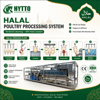 Système mobile d'équipement d'abattage de volailles halal, ligne d'abattage de poulets, modèle économique traditionnel