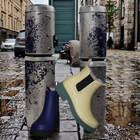 Bottes de pluie pour femmes, logo de marque personnalisé, mode, caoutchouc, Wellington, imperméables, légères, toutes saisons
