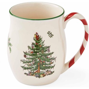 Taza con Diseño de Árbol de Navidad Spode con Asas de Bastón de Caramelo, Apta para <span class=keywords><strong>Microondas</strong></span> y Lavavajillas, Juego de 4 Piezas - Product Image 3