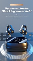 Écouteurs intra-auriculaires semi-ouverts Bluetooth pour le sport, étanches, avec affichage numérique et longue autonomie