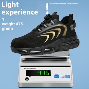 <span class=keywords><strong>Zapatos</strong></span> de Trabajo para Hombre, Zapatillas Deportivas Grises, <span class=keywords><strong>Zapatos</strong></span> de Seguridad con Puntera de Acero para Construcción - Product Image 2