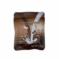 Lot de 12 rouges à lèvres en capsule couleur chocolat, teintes quotidiennes, longue tenue, anti-transfert, format voyage, mini, vente en gros