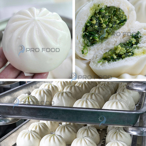 Máquina comercial de llenado de masa y formación de bollos para hacer Momo Baozi Siopao y bollos rellenos al vapor - Product Image 4