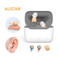 Aide auditive rechargeable IIC CIC mini pour les personnes âgées souffrant de perte auditive sévère et sourdes