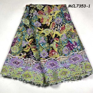 <span class=keywords><strong>Pagne</strong></span> Africain en Coton Ciré, Tissu Imprimé Motif Holand Grand Super <span class=keywords><strong>Doré</strong></span> - Product Image 2