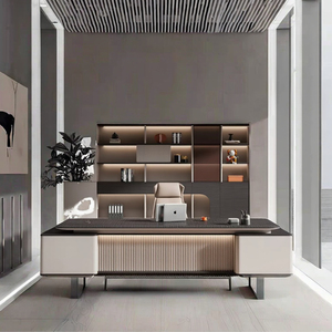 Bàn văn phòng hiện đại cao cấp cho chủ tịch/Quản lý lớn điều hành sang trọng bàn Ông Chủ thiết kế chuyển đổi ánh sáng môi trường - Product Image 3