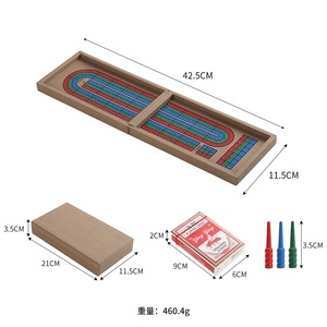 Tùy chỉnh 3-Track PU da gấp <span class=keywords><strong>cribbage</strong></span> <span class=keywords><strong>Board</strong></span> Set xách tay chơi thẻ cho cờ Vua & <span class=keywords><strong>cribbage</strong></span> trò chơi - Product Image 2