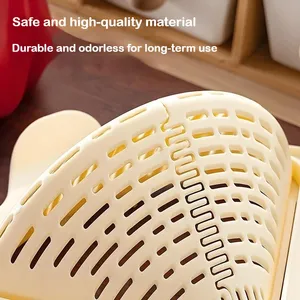 Plastic Kitchen <strong>Sink</strong> Filter Drainage <strong>Basket</strong> with Dry/Wet Separation Magnetic Drainage Hanging Vegetable Washing Function - Product Image 3
