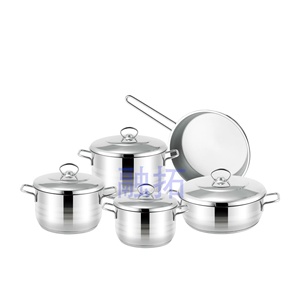 Set di Pentole in Acciaio Inox 201 <span class=keywords><strong>KORKMAZ</strong></span> Tipo U Turchia 1990, 9 Pezzi - Product Image 4