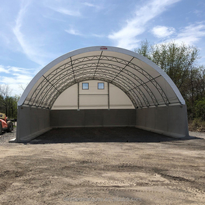 Grand cadre en tube d'acier galvanisé avec double treillis, tissu industriel, bâtiment de stockage, tente de <span class=keywords><strong>garage</strong></span>, auvent, abri en bois PVC - Product Image 2