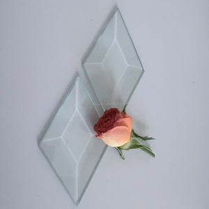 5mm tam giác cửa sổ kính bevel cụm óng ánh lưỡng sắc tam giác hình dạng thủy tinh chamfered cầu vồng vát mảnh thủy tinh nhà máy - Product Image 2