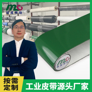 Green Ring PVC Conveyor Belt Light Industrial Transmission Belt For Factory Use - Product Image 4