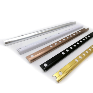 12Mm <span class=keywords><strong>Chrome</strong></span> A <span class=keywords><strong>Trim</strong></span> Nhôm Tròn Góc Cạnh Tile <span class=keywords><strong>Trim</strong></span> - Product Image 1