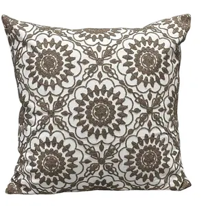 Latest Design Indian Wholesale Dhurrie Boho Square Pillow, Blue & Black Block Printed Handmade 50X50 Cushion Cover