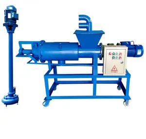 Good quality automatic poultry waste dewatering machine/chicken manure dryer/cow dung dewatering machine