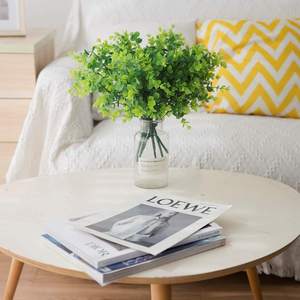 Buis artificiel Buisson <span class=keywords><strong>Branche</strong></span> de buis Plante de buis artificielle Feuilles d'eucalyptus Branches d'arbustes pour la décoration de mariage - Product Image 2